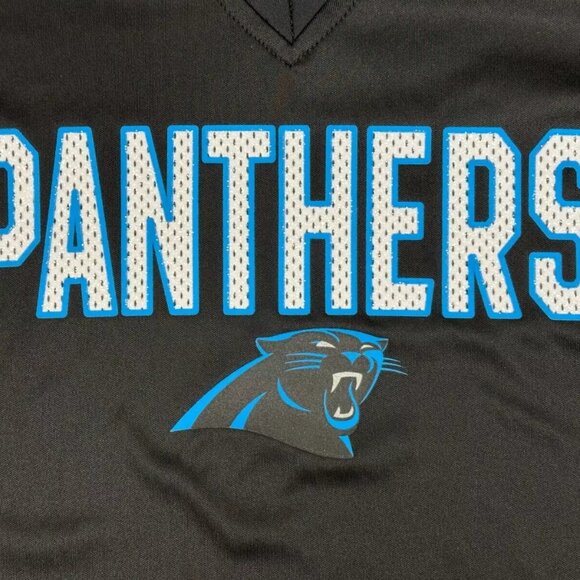 NFL Team Apparel Carolina Panthers Criss Cross Sparkle Shirt - M - NWT - Picture 6 of 8